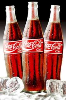 COCA COLA ~ 3 POSTER SET Coke Refreshing Bottle  