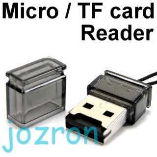 Micro SD SDHC TF Mini USB Card Reader Adapter T95 Black  