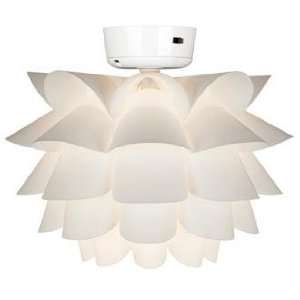 White Flower Ceiling Fan Light Kit