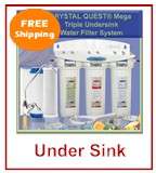   quest mega countertop water filter system is very simple to hook up