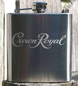 Crown Royal Stainless Flask Groomsman Best Man Gift  