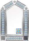 mexican mirrors 12x10 hammered tin tile mirror  