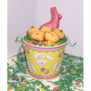 Cakes 2 lb. Coconut Macaroon Cookies in a Yellow Bunny Pail with Jelly 