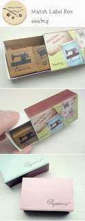 Decorative Stamps Rubber Stamp_Match Box Sewing(2EA)  