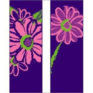  30 x 60 in. Seasonal Banner Pink Daisy Double Sided Design 