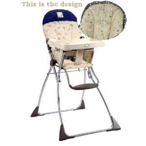  Cosco Flat Fold High Chair 03354JJV Jungle Jive Baby