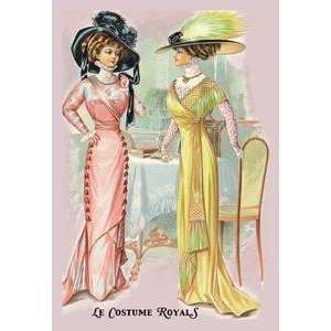  Vintage Art Costume Royals A Splendid Pair   13386 4 