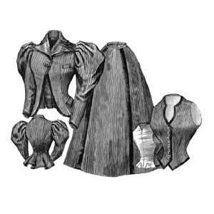    1896 Tailor Costume with Vest & Jacket Pattern 