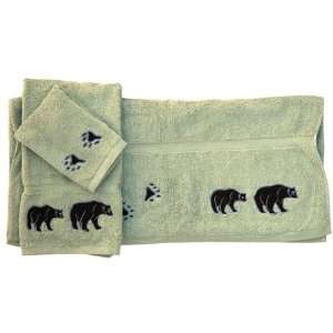  ZP Applique II Theme Bear Country Bath Towel Set