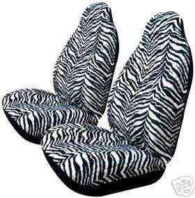 ZEBRA PRINT FORD CHEVY DODGE TOYOTA JEEP SEAT COVERS  