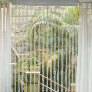   Tassel String Door Curtain Window Room Divider   Grey: Home & Kitchen