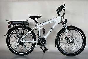 EG Bali 350 Electric Mountain Bike   Glossy Metallic Arctic White 