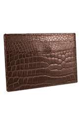 Trafalgar Alligator Leather Card Case