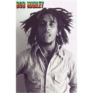 Bob Marley B&W Portrait Poster 24 x 36 Aprox.