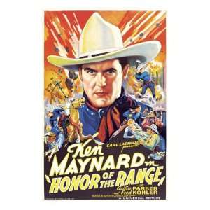  Honor of the Range, Ken Maynard, Cecilia Parker, 1934 