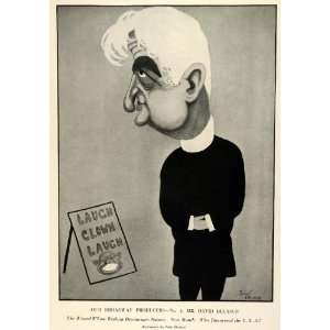  1924 Print Broadway Producer David Belasco Clown John 