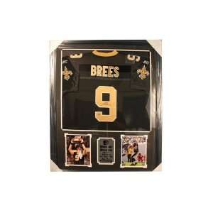 Drew Brees Autographed Jersey Frame