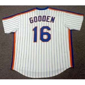 DWIGHT GOODEN New York Mets 1986 Majestic Cooperstown Throwback Home 