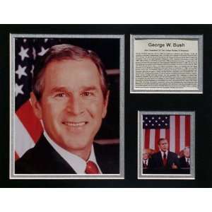 George W Bush Picture Plaque Unframed 