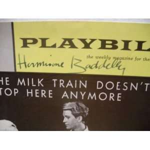  Baddeley, Hermione Playbill Signed Autograph The Milk 