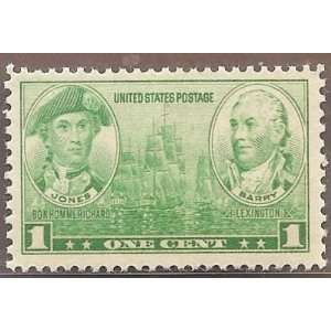  Stamps US John Paul Jones And John Barry Scott 790 MNHOGVF 