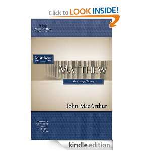 Matthew (MacArthur Bible Studies): John MacArthur:  Kindle 