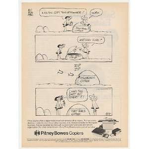 1982 Johnny Hart BC Comic Pitney Bowes Copiers Print Ad 