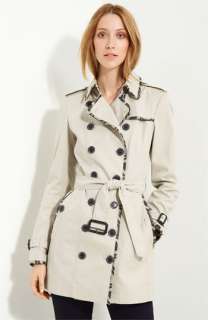 Burberry London Belted Cotton Gabardine Trench Coat  