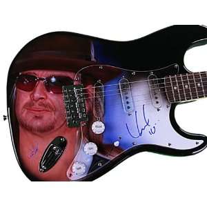 Kid Rock Autographed Signed Custom Airbrush Guitar & Proof