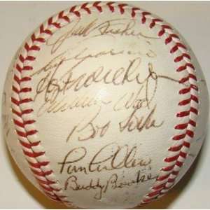 Luis Aparicio Autographed Baseball   1968 Team 27 OAL Cronin JSA HOYT 
