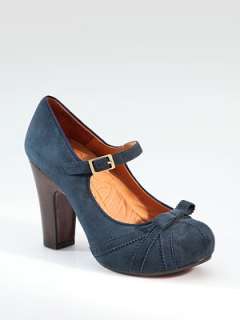 Chie Mihara   Suede Mary Jane Pumps    