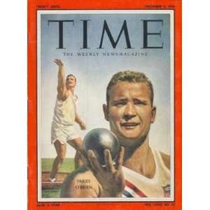  Parry Obrien Time Magazine December 3, 1956 Mint   Sports 