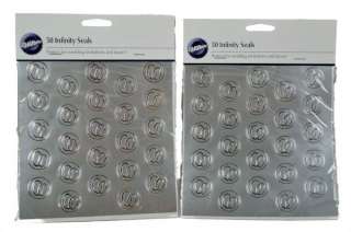  Infinity Silver Rings Envelope Seal Stickers 070896187802  