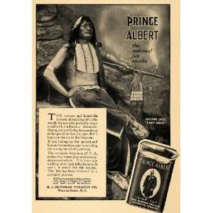 1914 Ad Prince Albert Cigarette Tobacco Cheyenne Chief 