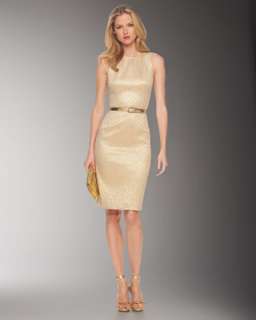 Michael Kors Round Fitted Dress  