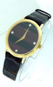   Authentic Ladies Piaget Tigers Eye 9822 18K Gold Diamond Watch  