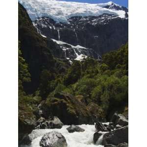  A River on Rob Roy Glacier Hiking Track, New Zealand 