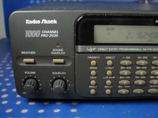   PRO 2035 1000 Channel Scanner Police Fire Air AM/FM Receiver  