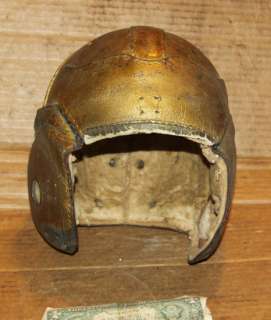 Vintage Notre Dame Leather Helmet,Football Team,Owned by Old Player 