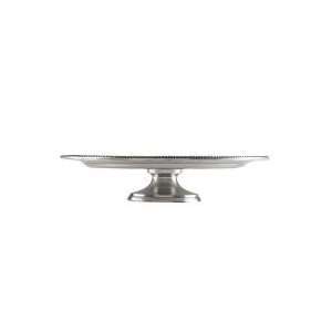  Tyler Florence by Mikasa Chefs White Metal Footed Cake 