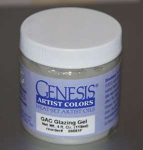 Genesis Heat Set Paint 4 ounce GAC Glazing Gel  