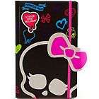 Monster High Journal with Stickers Diary Notes Skull Bow Tie