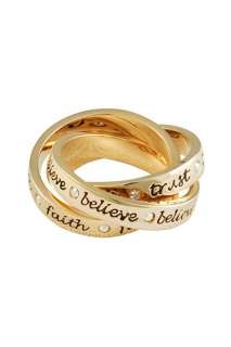 DISNEY COUTURE NEW GOLD PLATED TINKERBELL RING / BAGUE  