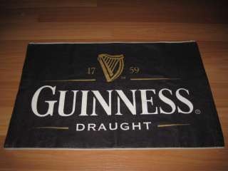 Guinness Draught Beer Towel Golf Rag Man Cave Gift Pub lager Draft 