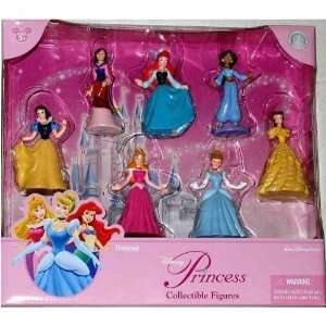  Disney Princess Figurine Figure Set (Glitter Princess 