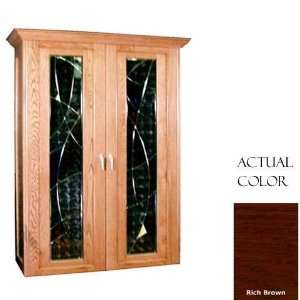   Series Wine Cellar With Cornice   Glass Doors / Rich Brown Cabinet