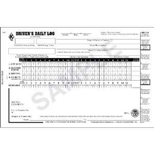  Document, Drivers Daily Log Book w/Simplified DVIR; 2 ply, Book 