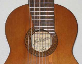 1972 Ramirez 1a 10 String Classical Harp Guitar, 8 s  