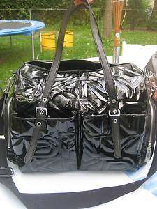   luggage,carry overnight weekender duffle bag,gym, black quilted  
