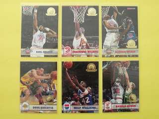   NBA Hoops Trading Cards. These cards include such greats as